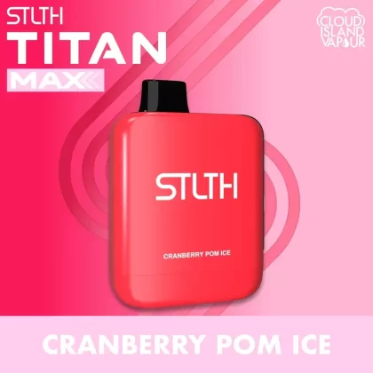 STLTH TITAN MAX Disposable Vape – Cranberry Pom Ice