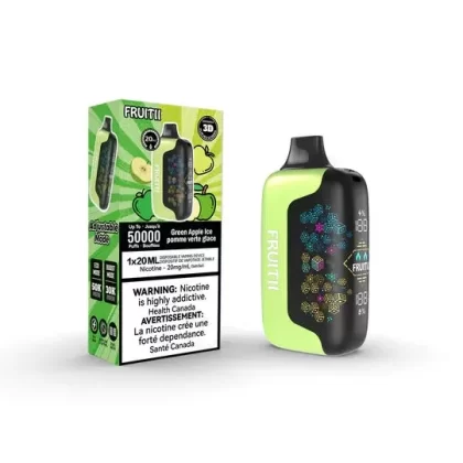 Fruitii 50K – Green Apple Ice - Eliquidsupply