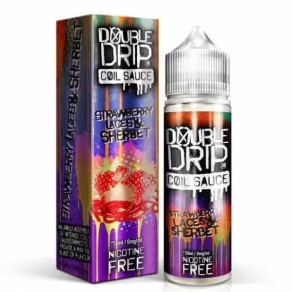 Double Drip Strawberry Laces & Sherbet E Liquid (50ml Shortfill)