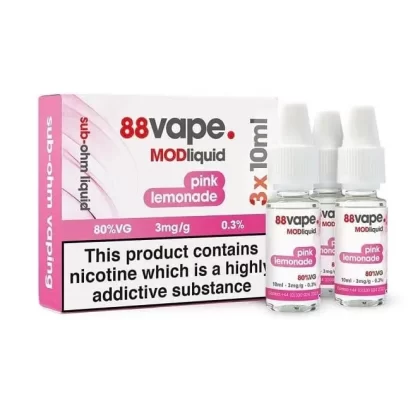 88vape Raspberry Lemon MOD E Liquid (3 x 10ml)
