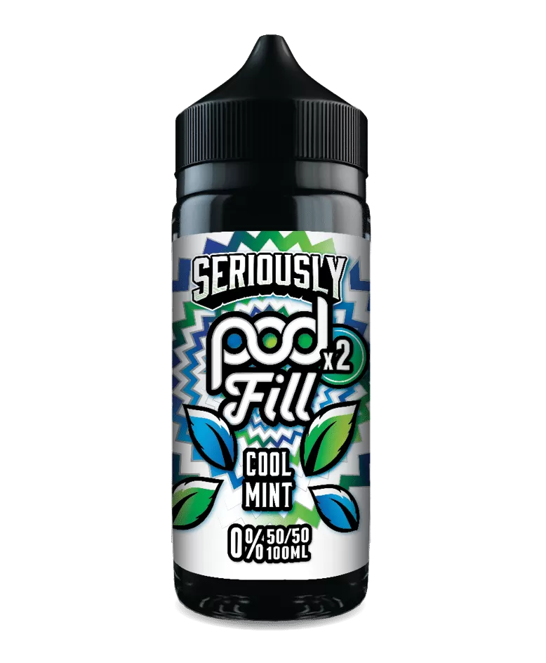 Cool Mint Pod Fill E Liquid 100ml – 50VG - Vapestorm Co
