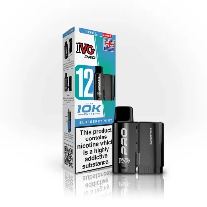 Blueberry Mint IVG Pro 12 Refill Pods (Pack of 5) – 20mg Nic Salt