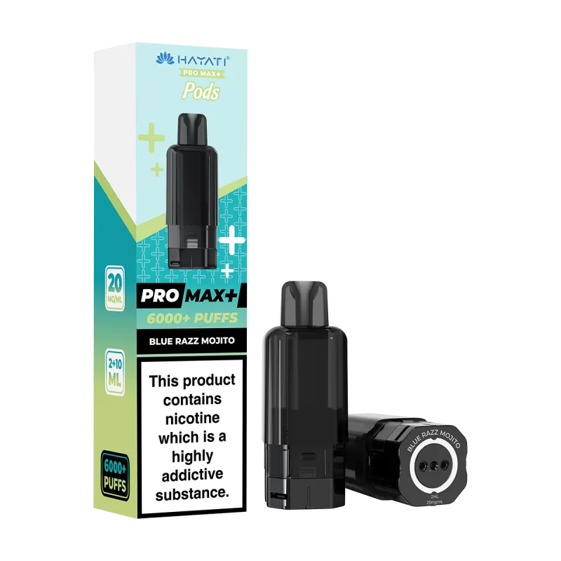 Blue Razz Mojito Hayati Pro Max+ Refill Pack - 20mg - Vape Product (C0BA8B)