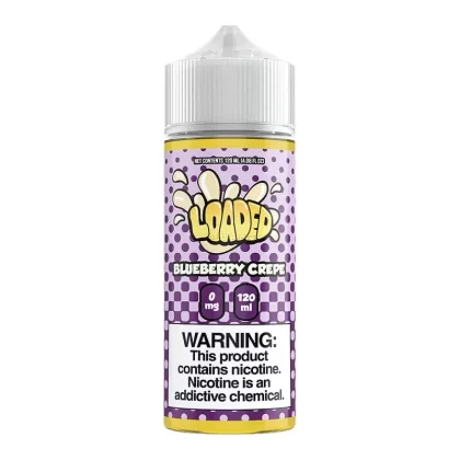 Loaded Blueberry Crepe 100ml Vape juice - Nic Shots#0 Nic Shots>1 x 18mg Nic Shot>2 x 18mg Nic Shots