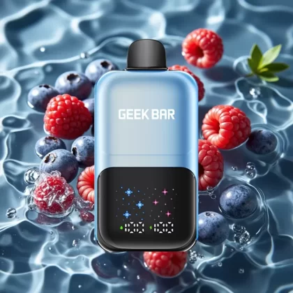 GEEK BAR 2GO 50000 Puffs Dual Tank Disposable Vape Pen with Adjustable Coolness – Blueberry Raspberry Ice - Bangvapeaustralia