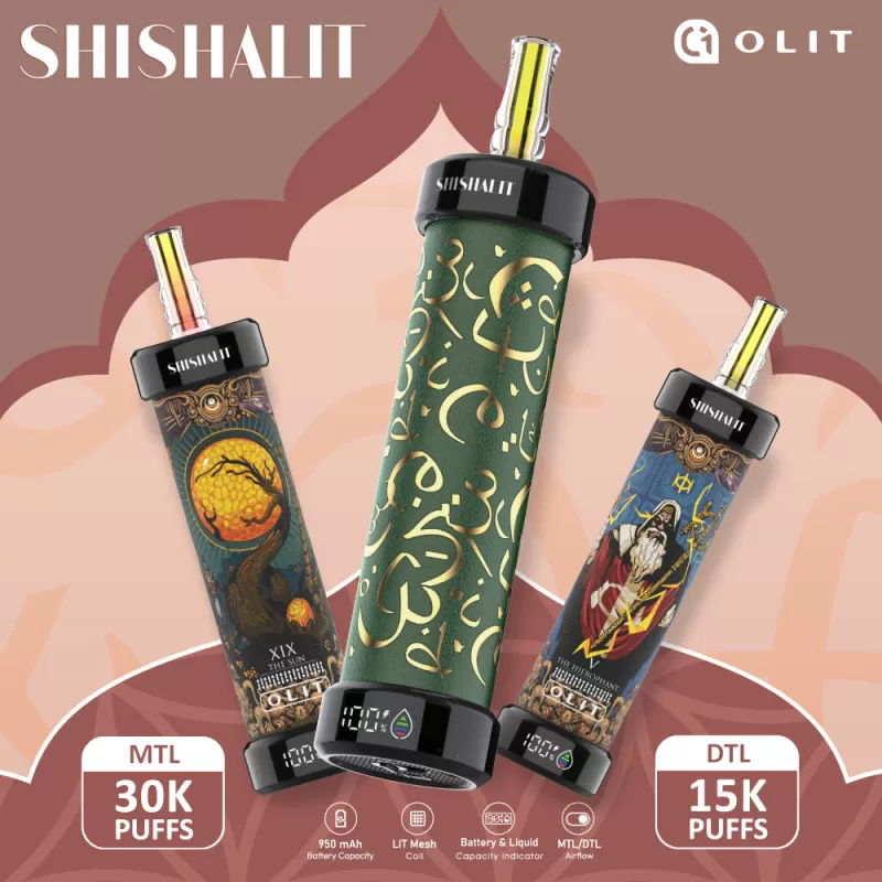 OLIT Shishalit 30K Disposable E-Hookah Device - 30000 Puffs - Arabic Edition / Blue Razz Lemonade