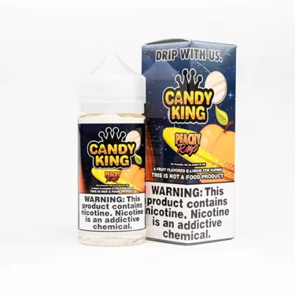Candy King Peachy Rings 100ml Vape Juice - Eightvape