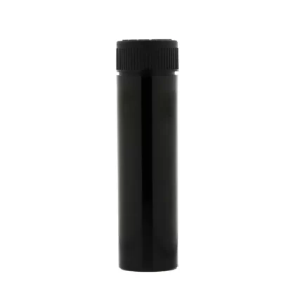 Child Resistant | Push & Turn Vape Cartridge Black Tubes w/ Black Caps | 78mm – 600 Count