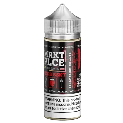 MRKT PLCE Strawberry Biscotti (BKRS BSKT) Vape e-Liquid 100mL - Vape Product, Vape Product (AAD355)