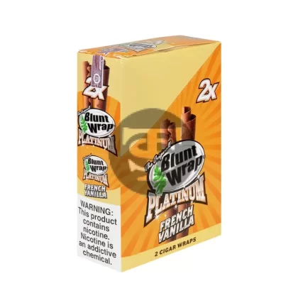 Double Platinum French Vanilla Wraps 25 Pouches of 2 - Ejuicewarehouse