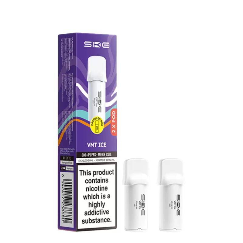 20mg (2%) SKE Crystal Bar 600 Pro Prefilled Replacement Pods - Vape Co - Image 3