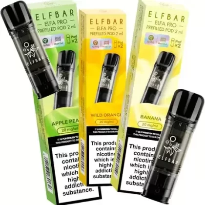 Elf Bar Elfa Pro Pre-filled Pods 20mg - Flavour#Apple Peach>Banana>Berry Jam (Blueberry snoow)>Blueberry>Blueberry Bubble Gum (BG)>Blueberry Cotton Candy (Cloudd)>Blueberry Sour Raspberry>Bl (AFD1A7)
