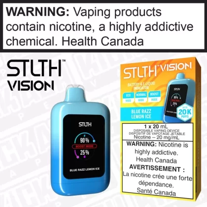 Blue Razz Lemon Ice STLTH VISION Disposable