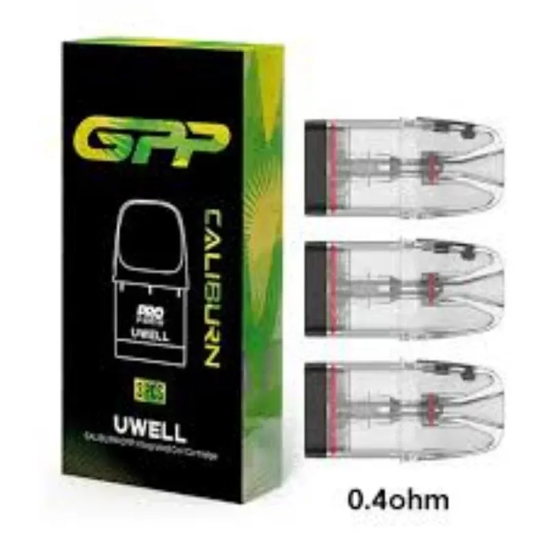 UWELL CALIBURN GPP POD CARTRIDGE - OHMS#0.4>0.6>0.9