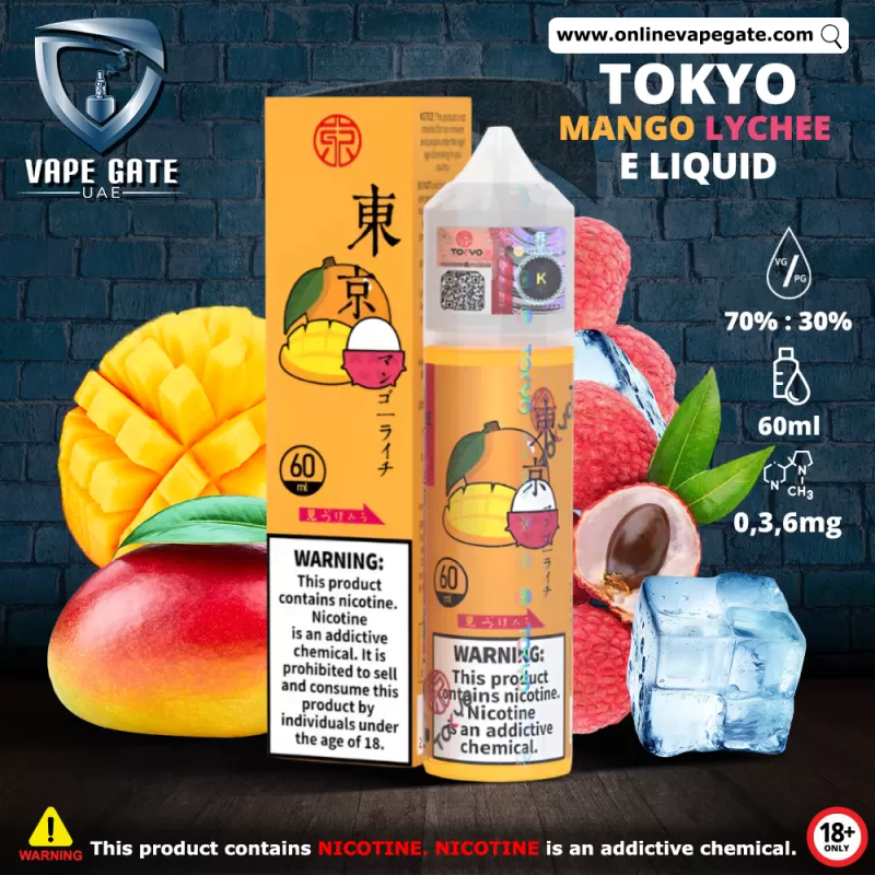 Tokyo Iced Mango Lychee Eliquid 60ml
