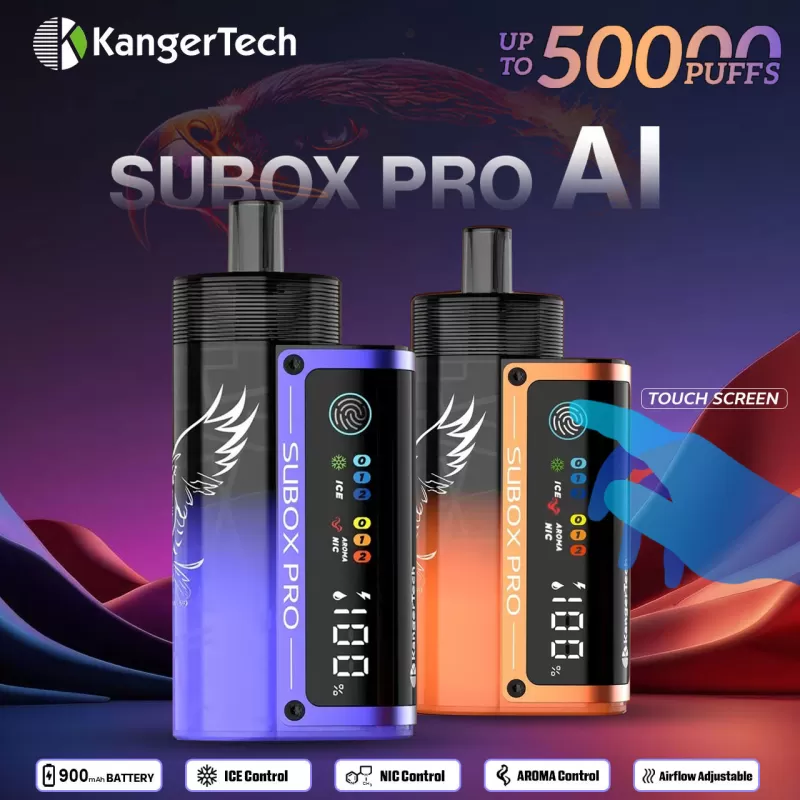 Kanger Subox Pro AI 50K 50000 Puffs Disposable Kit - Grape Ice / 50mg / 1pc / US-1 Warehouse - Image 3