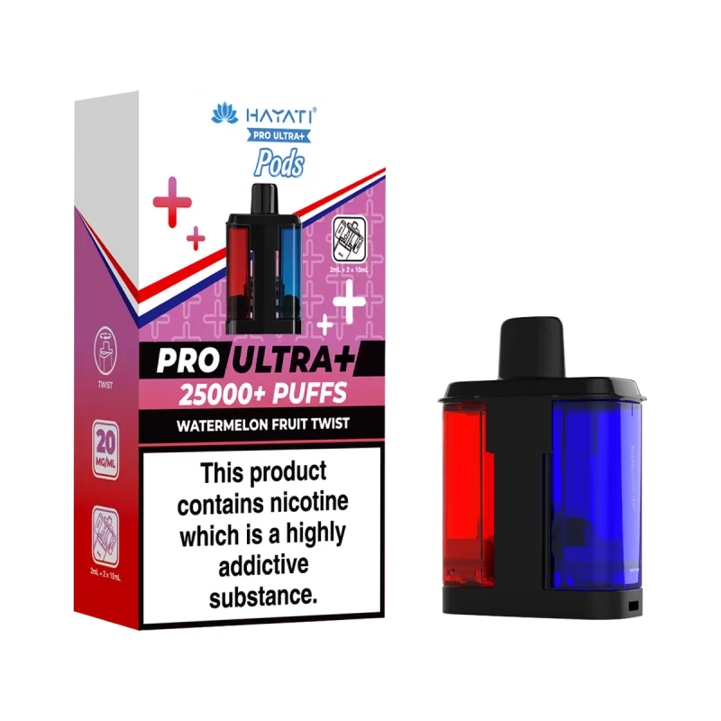 Watermelon Fruit Twist Hayati Pro Ultra Plus Refill Pack - Vapeshop Co