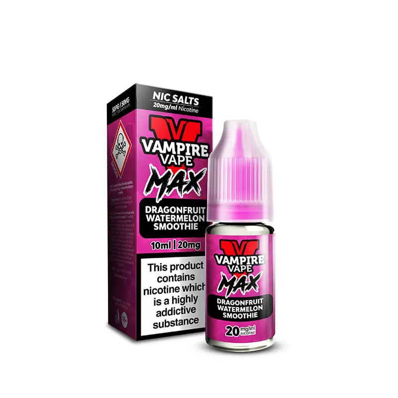 Vampire Vape MAX Dragonfruit Watermelon Smoothie Nic Salt E-Liquid 10ml - 10mg