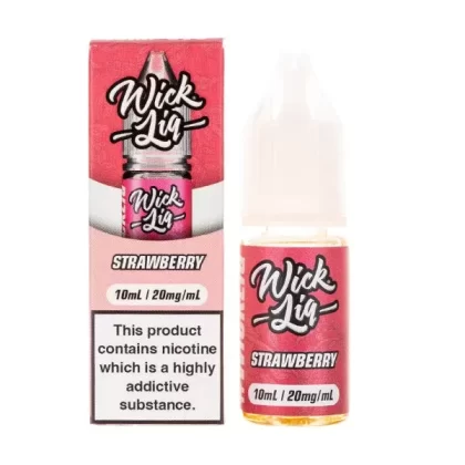 Strawberry Nic Salt E-Liquid by Wick Liq Bar Juice - Vape Product, Vape Product