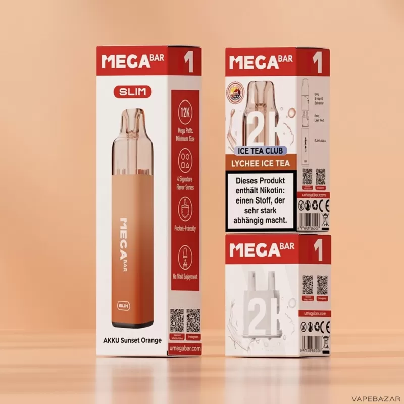 MegaBar Slim 12K Starter Kit – Lychee Ice Tea - Image 2