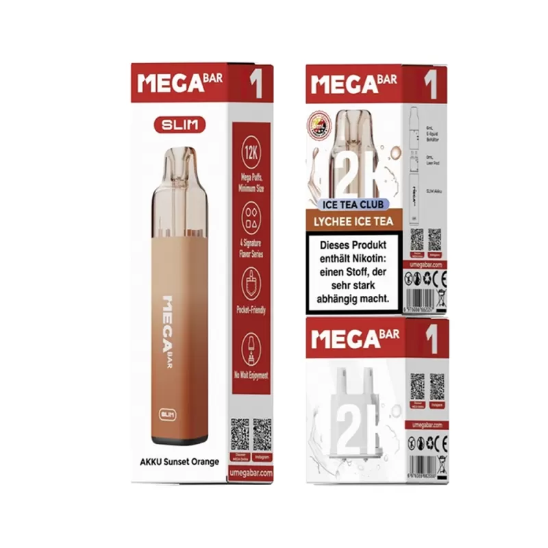 MegaBar Slim 12K Starter Kit – Lychee Ice Tea - Image 3