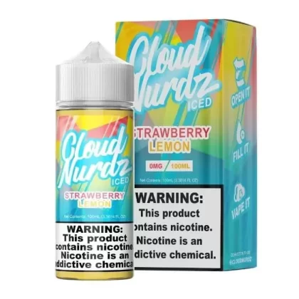 Strawberry Lemon Iced E-Liquid by Cloud Nurdz - Size#100ml~Nicotine#0MG>3MG>6MG