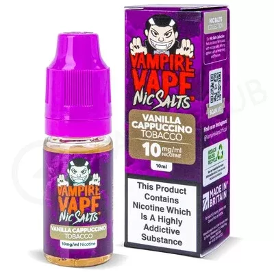 Vanilla Cappuccino Tobacco Nic Salt E-Liquid by Vampire Vape - Ecigpremium