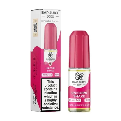 UNICORN SHAKE NICOTINE SALT E-LIQUID BY BAR JUICE 5000