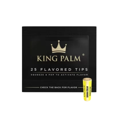 King Palm 25 Flavored Filters – Banana Cream (10mm)