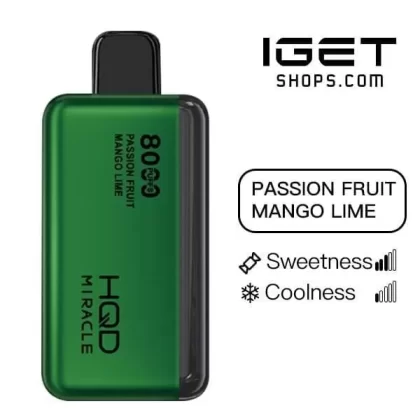 HQD Miracle 8000 – Passion Fruit Mango Lime - Ozvapeone
