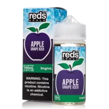 7 Daze Reds Apple Grape Iced 100ml Vape Juice - Vape Product, Vape Product