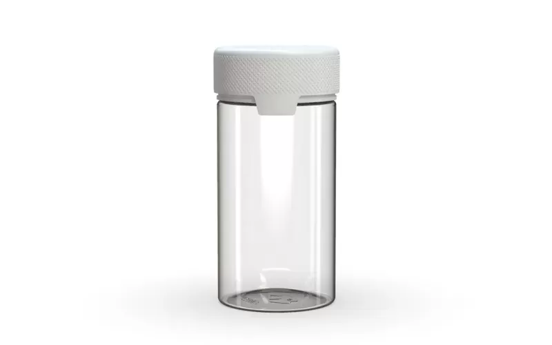 CHUBBY GORILLA | Child Resistant Clear Plastic Aviator Container w/ White Cap | 180mL – 6oz – 300 Count