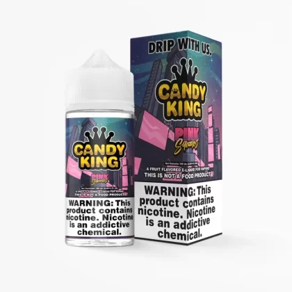 Pink Squares – Candy King – 100mL | Creamy Bliss Vape Juice