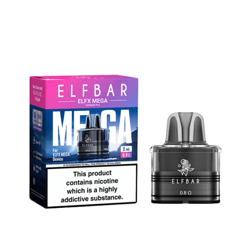 Elf Bar Elfx Mega Replacement Pod 2ml - Vape Co - Image 2