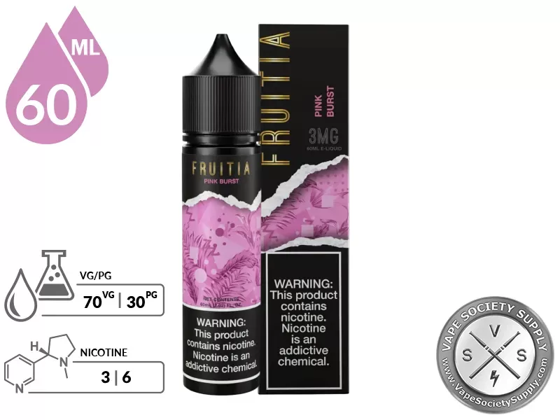Pink Burst FRUITIA 60ml - Image 2