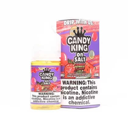 Candy King On Salt Strawberry Watermelon Bubblegum 30ml - Eightvape