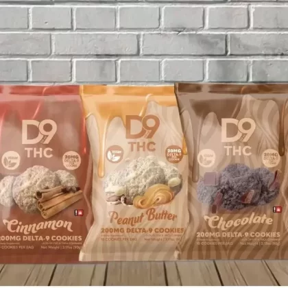 D9-Hi Delta 9 THC Cookies - flavor#Cinnamon Cookies>Peanut Butter Cookies>Chocolate Cookies