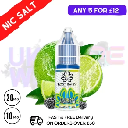 Blue Razz Lemonade LOST Daisy Nic Salt 10ML eLiquid