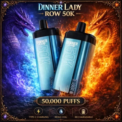 Dinner Lady ROW 50K - Fizzy Strawberry & Fizzy Grape - Vapeciga