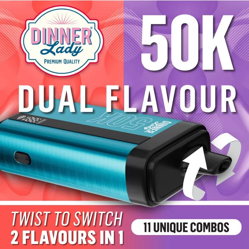 Dinner Lady ROW 50K - Fizzy Strawberry & Fizzy Grape - Vapeciga - Image 3