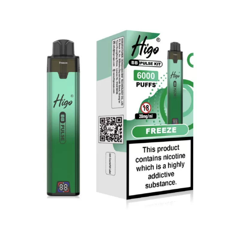 Higo BB Pulse 6000 Prefilled Pod Kit Freeze - 20mg