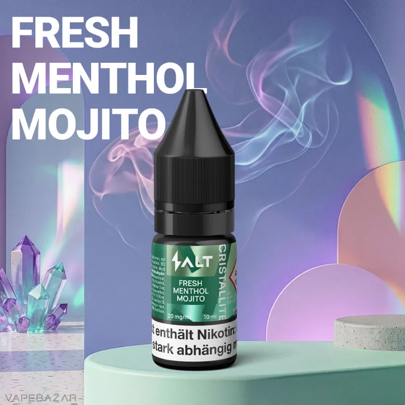 Salt Cristallite Liquid – Fresh Menthol Mojito - VapeApe; 20mg/ml - Image 2