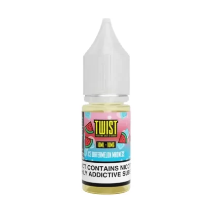Twist Ice Watermelon Madness Saltnic vape Juice - 10 Pack - Strength