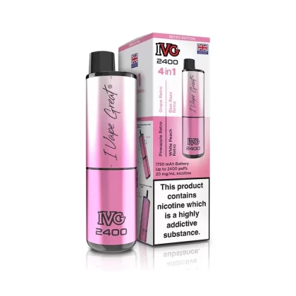 IVG 2400 Rechargeable Vape Retro Edition