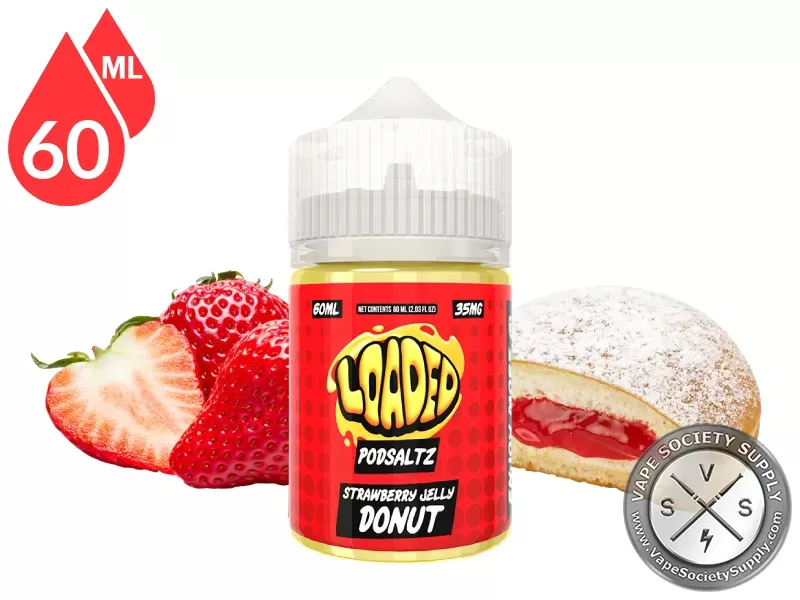 Strawberry Jelly Donut Loaded PODSALTZ 60ml