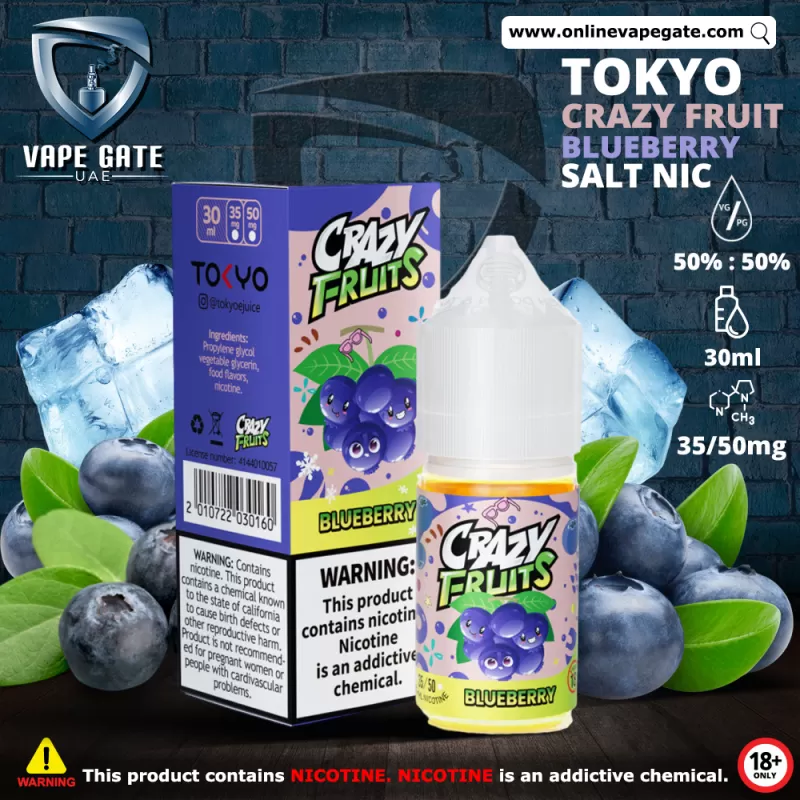 Tokyo Crazy Fruits Blueberry Saltnic 30ml