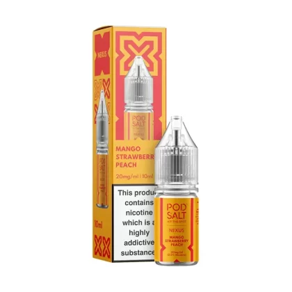 Pod Salt Nexus Mango Strawberry Peach Nic Salt - 10mg - Vape Product (C267DE)