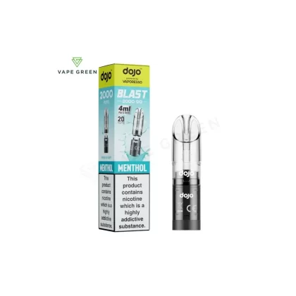 Menthol Prefilled Pod by Vaporesso Dojo Blast 2000 Go
