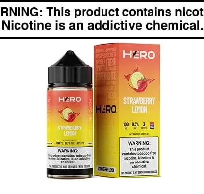 STRAWBERRY LEMON BY HERO 100ML - Vapejuice