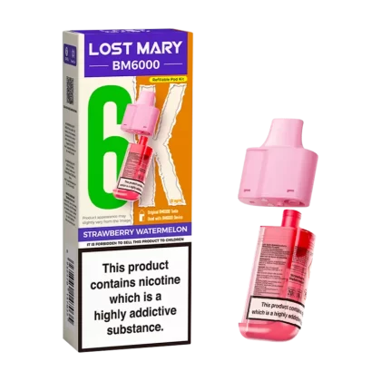 Strawberry Watermelon Lost Mary BM6000 Refill Pack - Ecigwizard